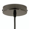 Zylindrischer Baldachin aus Metall, Ø 120 mm — Konisch, Thermoplast / Schwarze Perle