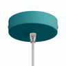 Zylindrischer Baldachin aus Metall, Ø 120 mm — Konisch, Thermoplast / Petrol