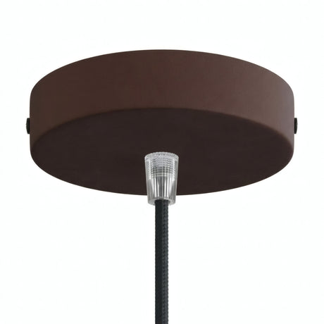 Zylindrischer Baldachin aus Metall, Ø 120 mm — Konisch, Thermoplast / Rost