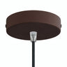Zylindrischer Baldachin aus Metall, Ø 120 mm — Konisch, Thermoplast / Rost