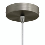 Zylindrischer Baldachin aus Metall, Ø 120 mm — Konisch, Thermoplast / Satiniertes Titan