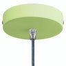 Zylindrischer Baldachin aus Metall, Ø 120 mm — Konisch, Thermoplast / Wiesengrün