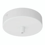 Zylindrischer Baldachin aus Metall, Ø 120 mm — Zylindrisch, Metall / Weiß matt