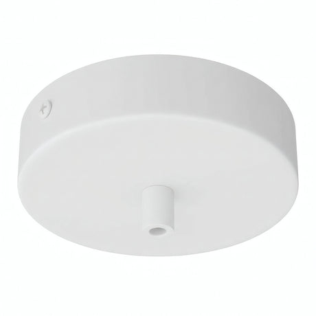Zylindrischer Baldachin aus Metall, Ø 120 mm — Zylindrisch, Metall / Weiß matt