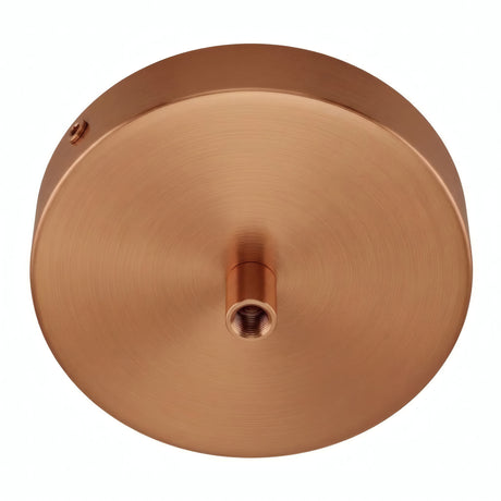 Zylindrischer Baldachin aus Metall, Ø 120 mm — Zylindrisch, Metall / Satiniertes Kupfer