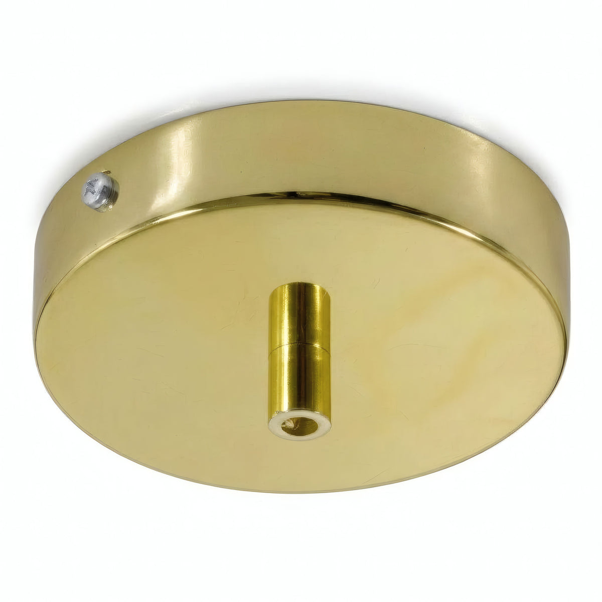 Zylindrischer Baldachin aus Metall, Ø 120 mm — Zylindrisch, Metall / Messing