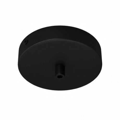 Zylindrischer Baldachin aus Metall, Ø 120 mm — Zylindrisch, Metall / Schwarz