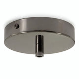 Zylindrischer Baldachin aus Metall, Ø 120 mm — Zylindrisch, Metall / Schwarze Perle
