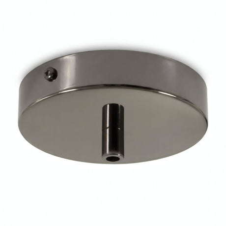 Zylindrischer Baldachin aus Metall, Ø 120 mm — Zylindrisch, Metall / Schwarze Perle