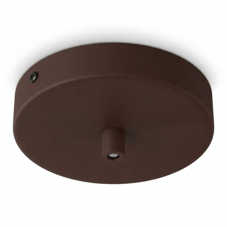 Zylindrischer Baldachin aus Metall, Ø 120 mm — Zylindrisch, Metall / Rost