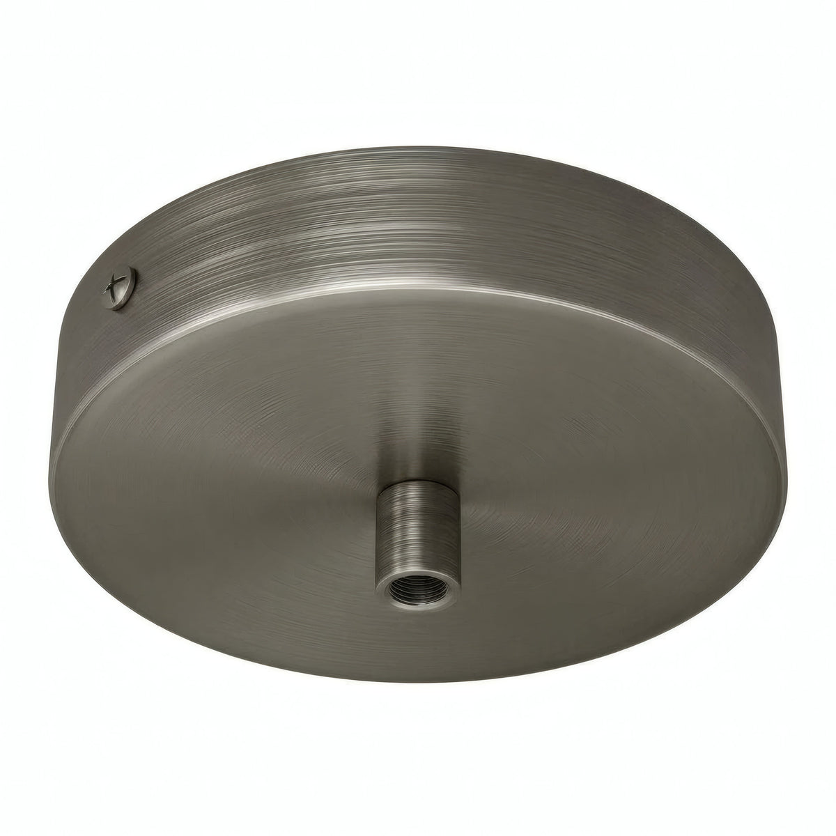 Zylindrischer Baldachin aus Metall, Ø 120 mm — Zylindrisch, Metall / Satiniertes Titan