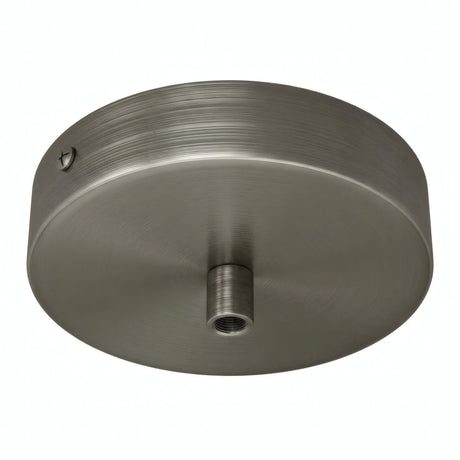 Zylindrischer Baldachin aus Metall, Ø 120 mm — Zylindrisch, Metall / Satiniertes Titan