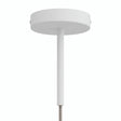 Zylindrischer Metallbaldachin mit 15-cm-Zugentlastung — Weiß matt