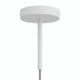 Zylindrischer Metallbaldachin mit 15-cm-Zugentlastung — Weiß matt