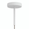 Zylindrischer Metallbaldachin mit 15-cm-Zugentlastung — Weiß matt