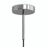 Zylindrischer Metallbaldachin mit 15-cm-Zugentlastung — Chrom