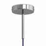 Zylindrischer Metallbaldachin mit 15-cm-Zugentlastung — Chrom