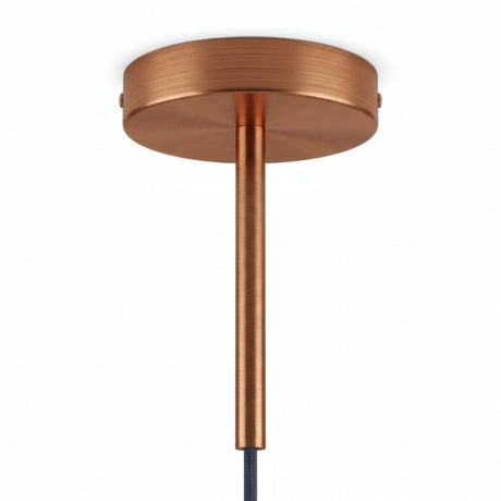 Zylindrischer Metallbaldachin mit 15-cm-Zugentlastung — Satiniertes Kupfer