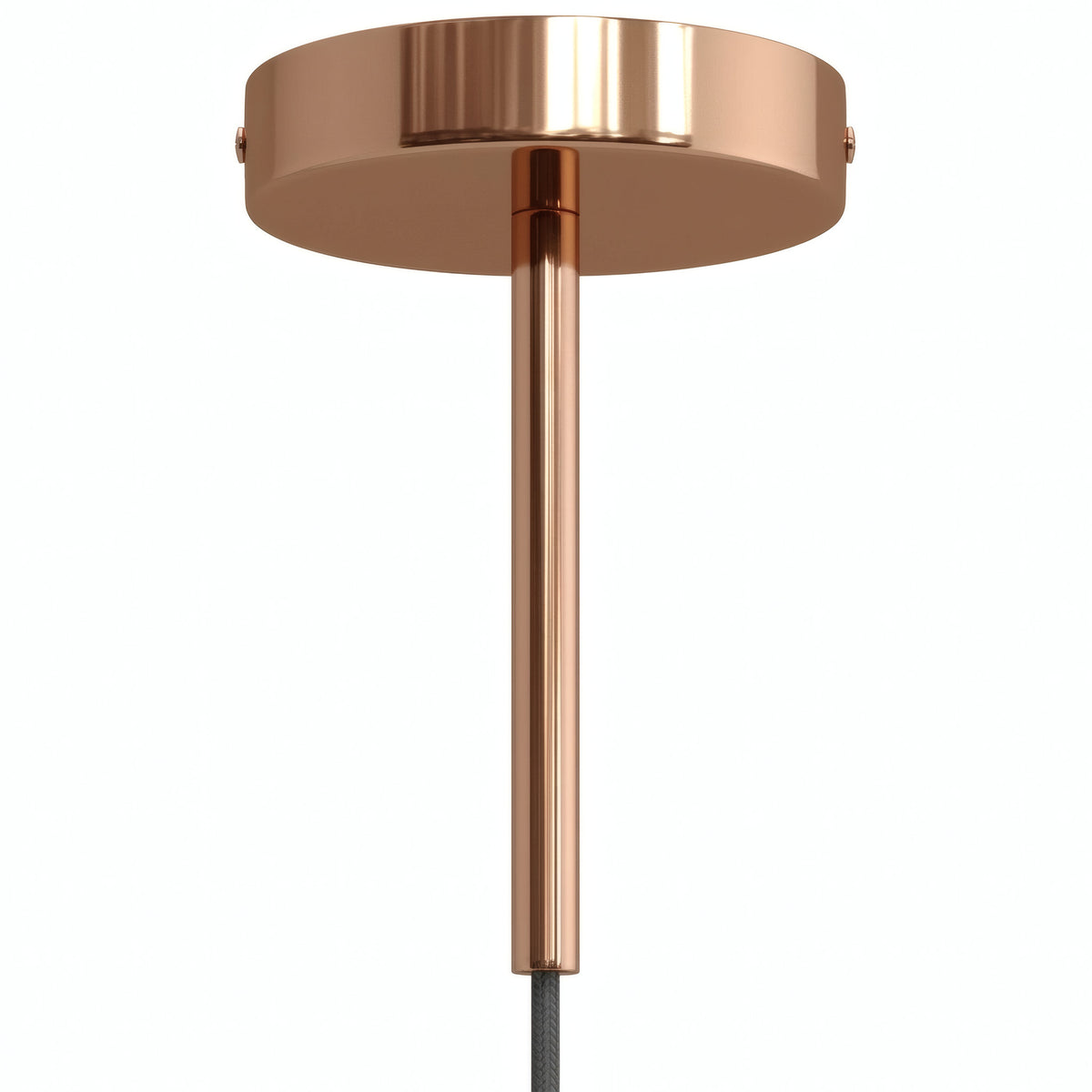 Zylindrischer Metallbaldachin mit 15-cm-Zugentlastung — Kupfer