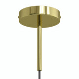 Zylindrischer Metallbaldachin mit 15-cm-Zugentlastung — Messing