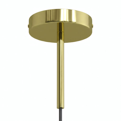 Zylindrischer Metallbaldachin mit 15-cm-Zugentlastung — Messing