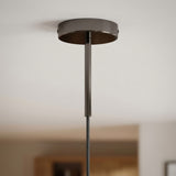 Zylindrischer Metallbaldachin mit 15-cm-Zugentlastung — Schwarze Perle
