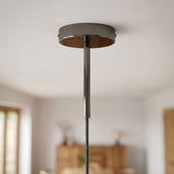 Zylindrischer Metallbaldachin mit 15-cm-Zugentlastung — Schwarze Perle
