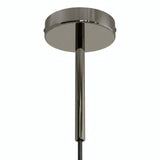 Zylindrischer Metallbaldachin mit 15-cm-Zugentlastung — Schwarze Perle