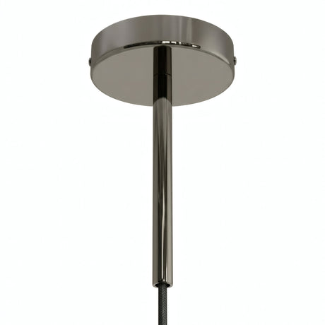 Zylindrischer Metallbaldachin mit 15-cm-Zugentlastung — Schwarze Perle