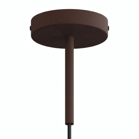 Zylindrischer Metallbaldachin mit 15-cm-Zugentlastung — Rost