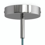 Zylindrischer Metallbaldachin mit 7-cm-Zugentlastung — Chrom