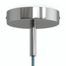 Zylindrischer Metallbaldachin mit 7-cm-Zugentlastung — Chrom