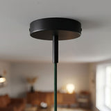 Zylindrischer Metallbaldachin mit 7-cm-Zugentlastung — Schwarz