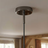Zylindrischer Metallbaldachin mit 7-cm-Zugentlastung — Schwarze Perle