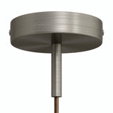 Zylindrischer Metallbaldachin mit 7-cm-Zugentlastung — Satiniertes Titan