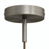 Zylindrischer Metallbaldachin mit 7-cm-Zugentlastung — Satiniertes Titan