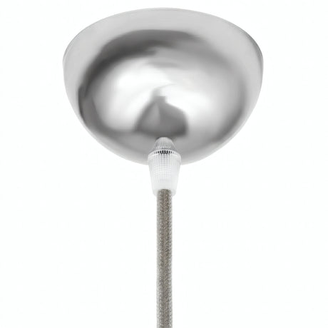 Halbkugelförmiger Baldachin aus Metall, Ø 100 mm — Chrom