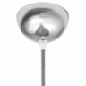 Halbkugelförmiger Baldachin aus Metall, Ø 100 mm — Chrom