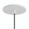 Bündig einbaubarer Baldachin, Ø 126 mm — Weiß matt
