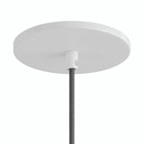 Bündig einbaubarer Baldachin, Ø 126 mm — Weiß matt