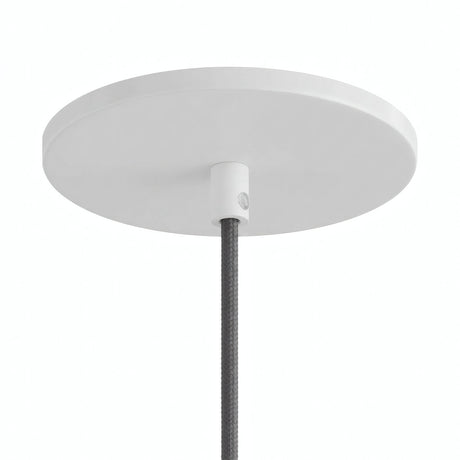 Bündig einbaubarer Baldachin, Ø 126 mm — Weiß matt