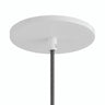 Bündig einbaubarer Baldachin, Ø 126 mm — Weiß matt