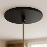 Bündig einbaubarer Baldachin, Ø 126 mm — Schwarz