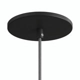 Bündig einbaubarer Baldachin, Ø 126 mm — Schwarz
