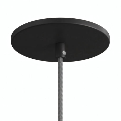 Bündig einbaubarer Baldachin, Ø 126 mm — Schwarz