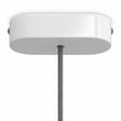 Ovaler Baldachin aus Holz, 120 × 51 mm — Weiß