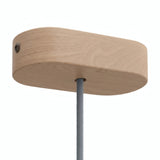 Ovaler Baldachin aus Holz, 120 × 51 mm — Natur