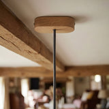 Ovaler Baldachin aus Holz, 120 × 51 mm — Natur