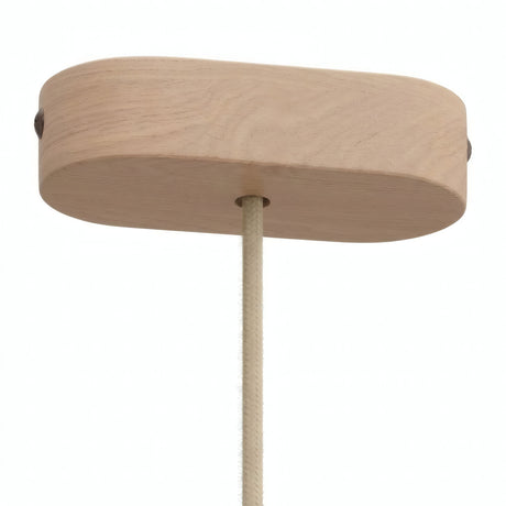 Ovaler Baldachin aus Holz, 120 × 51 mm — Natur