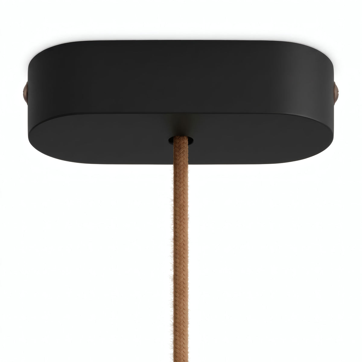Ovaler Baldachin aus Holz, 120 × 51 mm — Schwarz